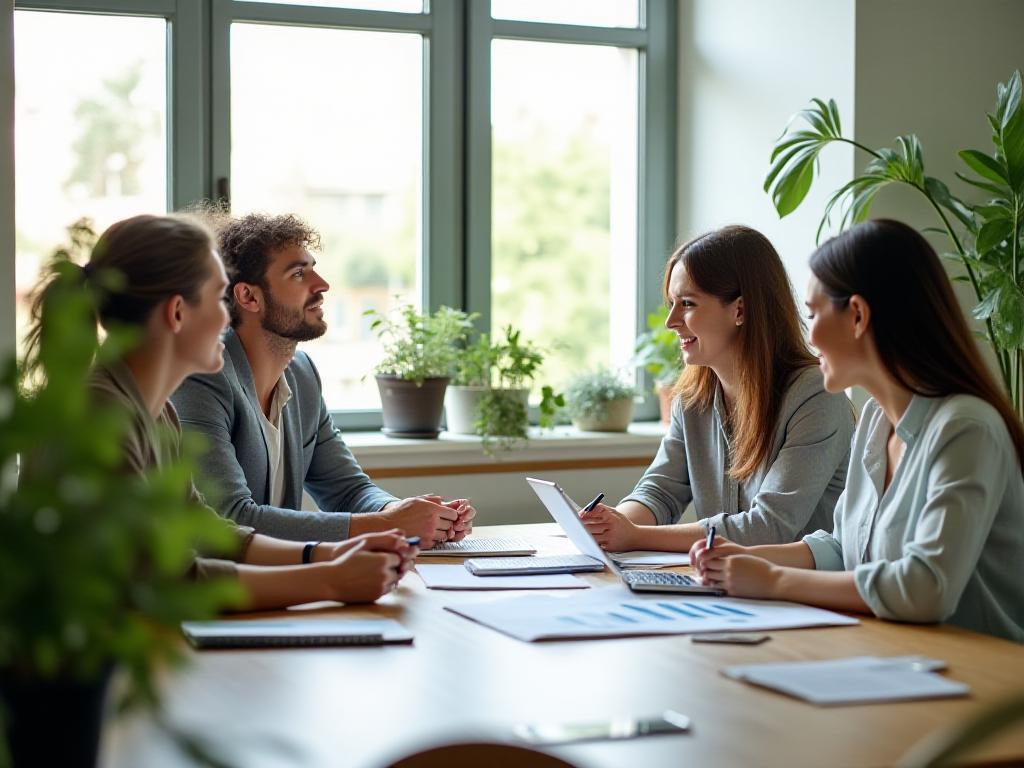 Zespół RainVera Consulting podczas wspólnej pracy nad strategią biznesową i ekologiczną